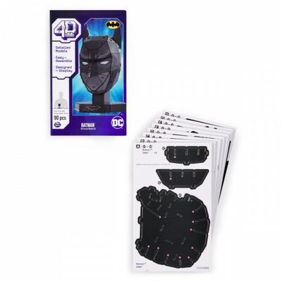 Puzzle 3D DC Batman Mask 4D Build, model për të rritur, për koleksion, shumëngjyrësh