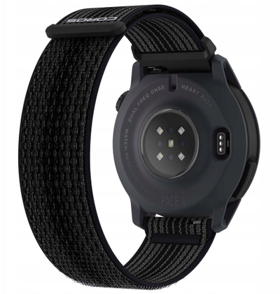 Спортски часовник Coros Pace 4, GPS, екран 1.2\" AMOLED, црн, најлонски ремен