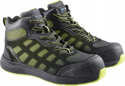 Çizme pune Högert HIGH SHOE 513 DOSSE, S1P, nr. 42, të zeza me neone