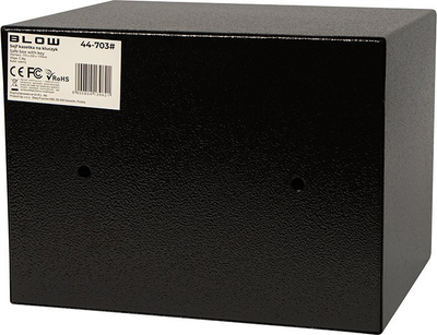 Kasafortë për çelësa SB-03 44-703, metal, mbyllje me çelës, e zezë