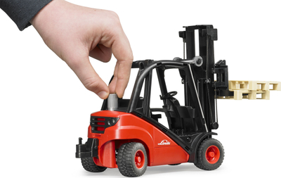 Lodër forklift Bruder Linde H30D 02511, me paleta, plastike, shumëngjyrëshe