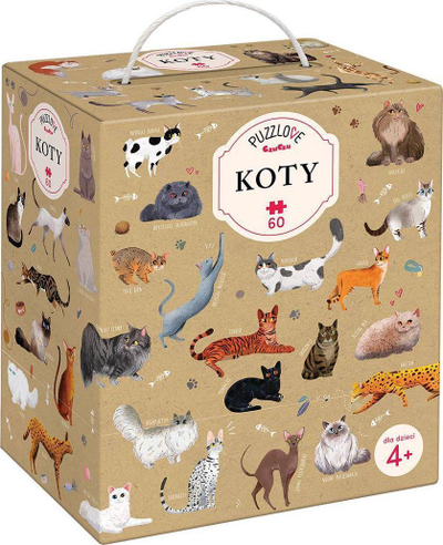 Puzzle Puzzlove Czuczu Cats Bright Junior Media, 60 copa, shumëngjyrëshe