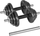 Set peshash të rregullueshme REBEL ACTIVE RBA-2327-20, 20kg, prej gize, i zi