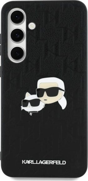 Mbështjellës telefoni Karl Lagerfeld KLHCS24FEPGKLKCPK, për Samsung S24 FE S721, hardcase, i zi