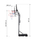 Kosh basketbolli Nils ZDK020, i rregullueshëm 2.45-3.05 m, bazë 75L, i zi