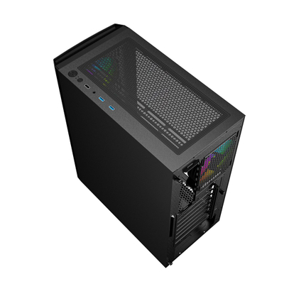 Kuti kompjuteri Gembird Fornax 400X, Midi Tower ATX, ARGB, e zezë