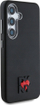 Футрола за телефон DKNY Leather Heart of NY за Samsung Galaxy S25, еко кожа, 3D релјеф, црна