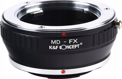 Adapter objektivi K&amp;F Concept KF06.060, Minolta MD në Fujifilm X, bronx e alumin