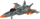 Играчка авион со далечински управувач Leantoys MIG-25, 40MHz, воен, сива камуфлажа