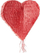 Pinatë GoDan Red Heart, 45x45cm, e kuqe