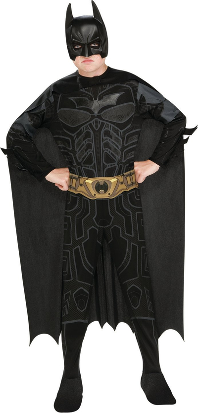 Kostum për kalamaj Batman The Dark Knight, madhësia L, komplet me mantel dhe maskë, i zi