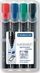 Set markerash permanent Staedtler Lumocolor 350 WP4, majë e prerë, 4 copë, shumëngjyrësh
