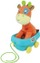 Lodër interaktive pelushi Smily Play ZooTulanka Giraffe, me karrocë, për foshnja, shumëngjyrëshe