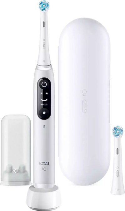 Furçë dhëmbësh elektrike Oral-B iO Series 6, magnetike, me ekran OLED, e bardhë
