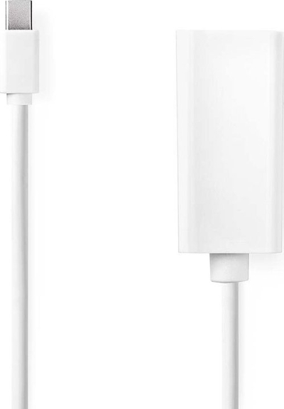 Kabllo Nedis Mini DisplayPort në HDMI, DisplayPort 1.2, 0.20m, e bardhë