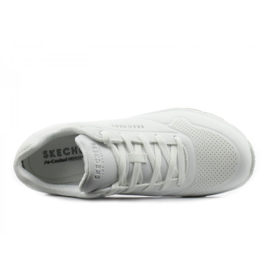 Atlete gocash Skechers Uno Stand On Air W 73690 W, Air Cooled Memory Foam, taban gome, të bardha