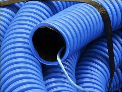 Tub fleksibël i korrogat Arot FLEX, 32mm, 25m, blu