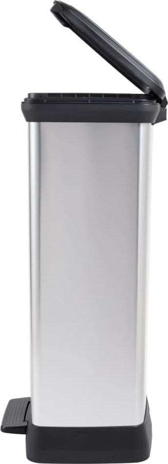 Kosh mbeturinash Curver Pedal Bin Deco, 50L, me pedale, argjendtë