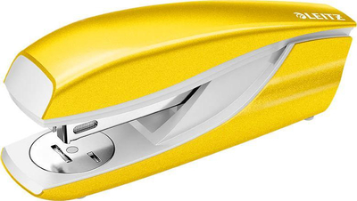 Kapëse letre Leitz NeXXt 5502 Medium, 30 fletë, e verdhë
