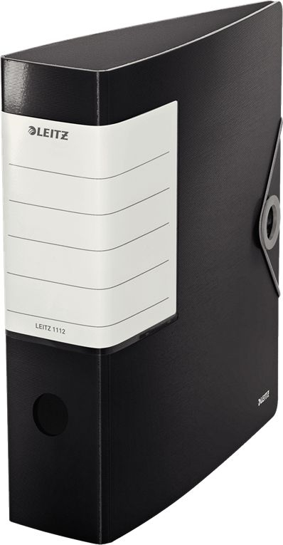 Досие со лост Leitz 180° Active Solid, A4, 82mm, црно