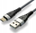 Kabllo USB Everactive USB A në USB C, 2m, 100W, najlon i gërshetuar