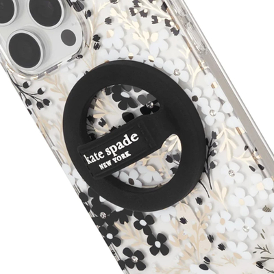 Mbajtëse telefoni Kate Spade New York MagSafe Loop Grip, magnetike, e zezë