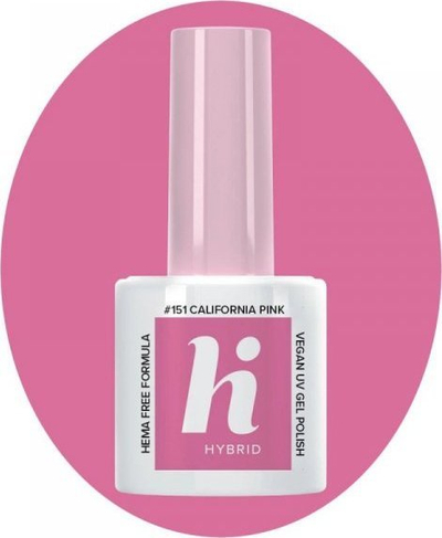 Lak hibrid Hi Hybrid 151 California Pink, 5ml, rozë pastel