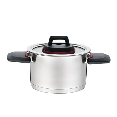 Tenxhere Maestro MR-3530-18, 2.3L, me kapak xhami, me doreza anësore, e zezë