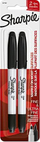 Marker permanent Sharpie Ultra Fine, majë ekstra e hollë, set 2 copë, i zi