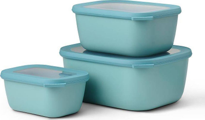 Set enësh për ruajtje Mepal Cirqula, 3 copë, hermetike, ngjyrë Nordic Green