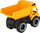 Kamion lodër Mega Creative Dump Truck, 22cm, me drita edhe zë, i verdhë