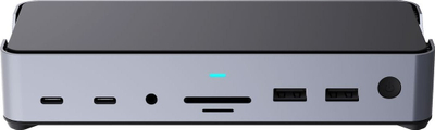 Dock stacioni ESTUFF GLB232006, USB C, 3x video dalje, Power Delivery 100W, gri