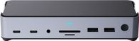 Dock stacioni ESTUFF GLB232006, USB C, 3x video dalje, Power Delivery 100W, gri
