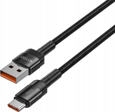 Kabllo karikimi Tech-Protect UltraBoost Evo, USB-C, 50 cm, 100W, e zezë