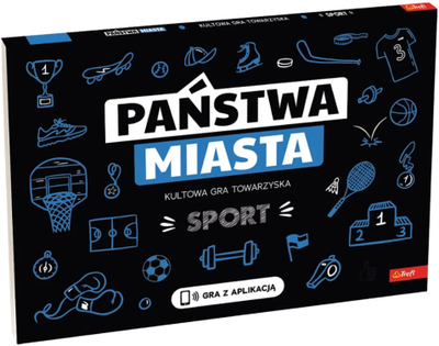 Lojë me shoqni Trefl States Cities Sport, me fletë shënimi, për familje