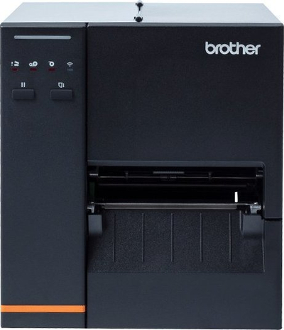 Printer etiketash Brother TJ-4020TN, industrial, me ribbon të gjatë, gri