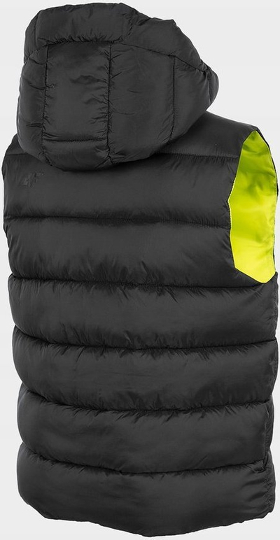 Jelek për kalamaj 4F Ern Color, i trashë, me kapuç, i zi me fluo