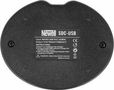 Karikues dykanalësh për kamera Newell SDC-USB, për bateri BP-511, USB, i zi