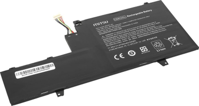 Bateri laptopi Mitsu OM03XL, 4700 mAh, 3 qeliza Li Polymer, e zezë