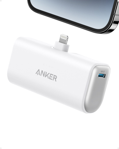 Powerbank Anker Nano 621, 5000mAh, karikim i shpejtë, i bardhë
