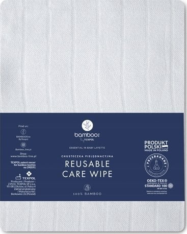 Pelenë tekstile Texpol Diaper Bamb Classic, 30x30 cm, pambuk 170 g, e bardhë