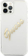 Kapak telefoni Guess GUHCP12LKTRSVGO, për iPhone 12 Pro Max 6.7\", transparent, Vintage Script Gold