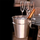 Ftohës shampanje Excellent Houseware, set 3 pjesë me mbajtëse, çelik inox, argjendtë