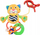 Lodër varëse Baby Mix Tiger, me zile, për karrocë, shumëngjyrëshe