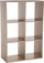 Raft dekorativ librash, 6 ndarje, 100 cm, kafe