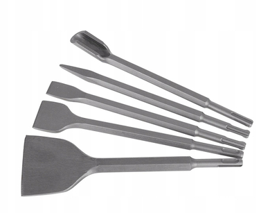 Set daltash Geko G40027, SDS Plus, 5 copë, gri