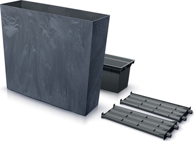 Vazo dekorative Prosperplast URBI CASE BETON EFFECT T, 77cm, antracit