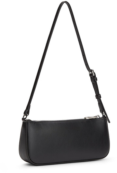 Çantë shpatulle Tommy Jeans TJW Must Shoulder Bag AW0AW18449, madhësi mesatare, e zezë
