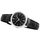 Ore dore Casio LTP-V005L-1BUDF, analoge, për femra, rrip lëkure, e zezë
