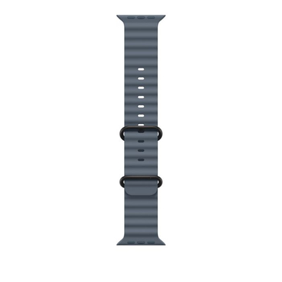 Apple Watch 49mm Band, Anchor Blue Ocean Band Extension, Black Titanium Finish